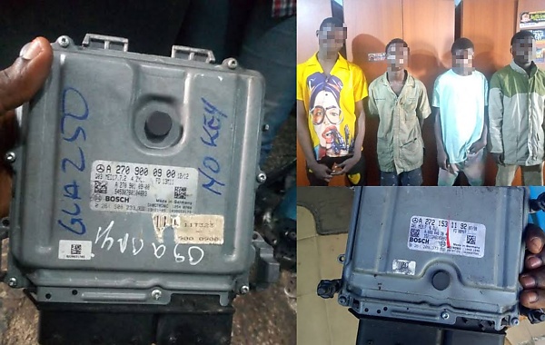 Police In Lagos Arrest Brain-box Thieves Who Stole 'Three' From Mercedes SUVs Brought In For Repairs - autojosh