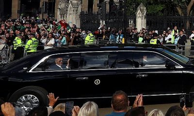 Moment US President Joe Biden Arrive At Westminster Hall To Pay Respects To Queen Elizabeth II - autojosh
