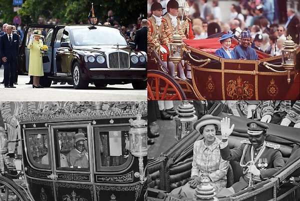 Today's Photos : Nigerian Head of States Gowon, Babangida And Shagari Rides With Queen Elizabeth II - autojosh