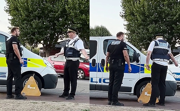 Traffic Warden Clamps A Police Car For Wrong Parking, An Argument Ensued - autojosh