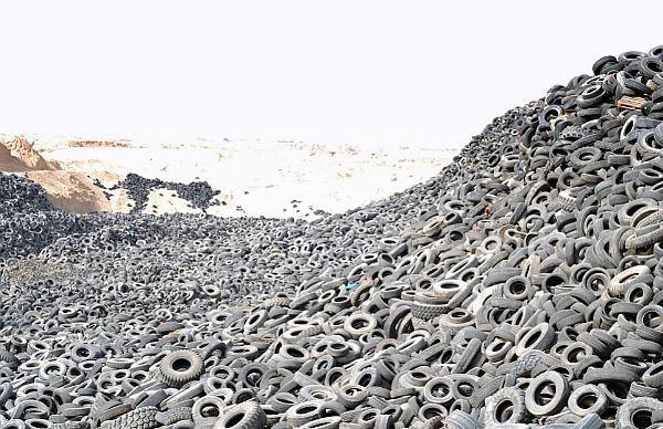 Inside The 'Tyre Graveyard' In Kuwait Filled With 42 Million Tyres, Now Being Turned Into Floor Tiles - autojosh 