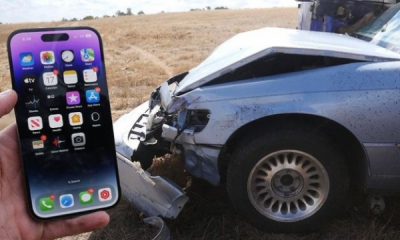 Ukraine-born YouTuber Crashes A Car To Test If iPhone 14 Pro's 'Crash Detection Feature' Will Call Emergency Services - autojosh