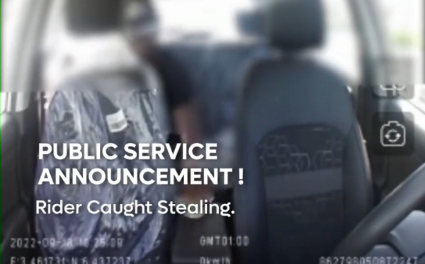 360° Dashboard Camera Inside LagosRide Caught Passenger Stealing From Taxi (Video) - autojosh