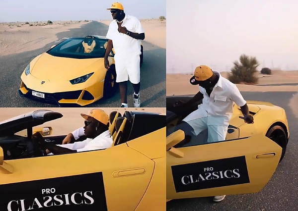 Carter Efe Takes Lamborghini For A Spin In Dubai To Celebrate 'Pro Classics' Endorsement Deal - autojosh