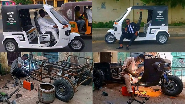 Photos : Man Builds Tricycle From Scratch In Kano, Ex-VP Atiku Hails His Ingenuity - autojosh