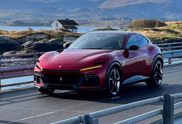 Ferrari Purosangue SUV Cruising Majestically On The Road - autojosh