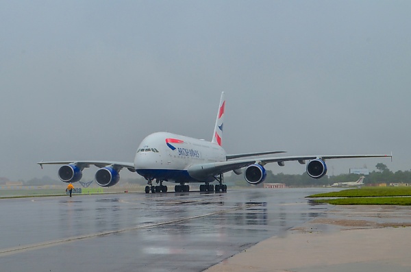 Ghana Celebrates As World's Largest Passenger Plane, Airbus A380, Lands In Kotoka Airport - autojosh 
