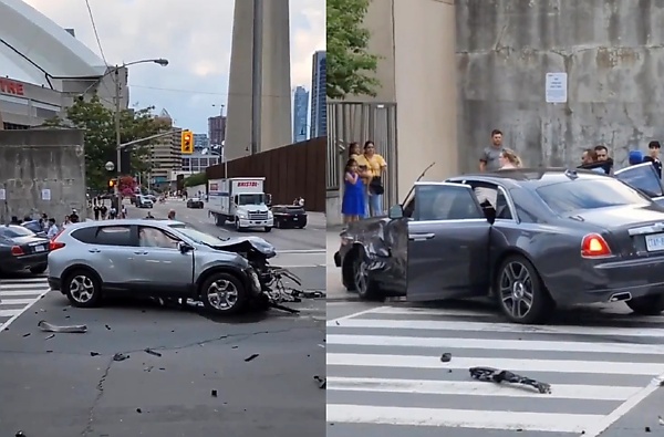 Honda CR-V Driver Failed To Stop For A Red Light, Smashes Into Rolls-Royce Ghost - autojosh