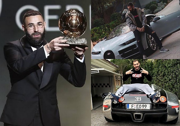 Will Karim Benzema Buy Another Bugatti To Celebrate His Ballon d'Or Award? - Has Chiron And Veyron Already - autojosh