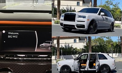 'Welcome, BIG WIZ' : Wizkid Shows Off The Welcome Message Inside His New ₦300m Rolls-Royce Cullinan SUV - autojosh