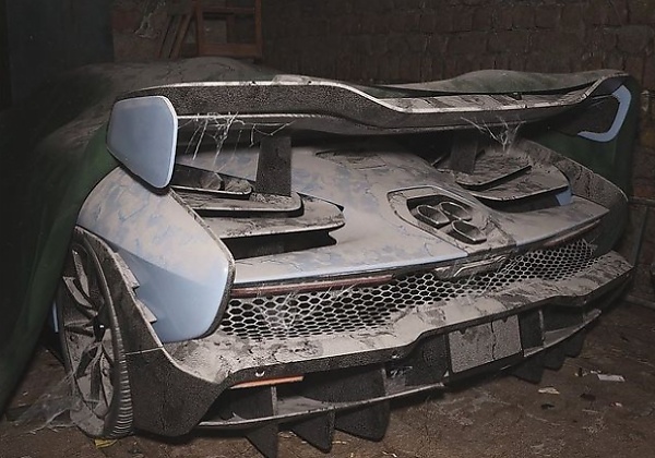 Artist Reimagines Modern-era Exotic Cars Left To Rot Away In An Electric Vehicle-only Future - autojosh 