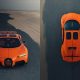 Today's Photos : Tangerine-colored Bugatti Chiron Super Sport On An Empty Dubai Desert Road - autojosh