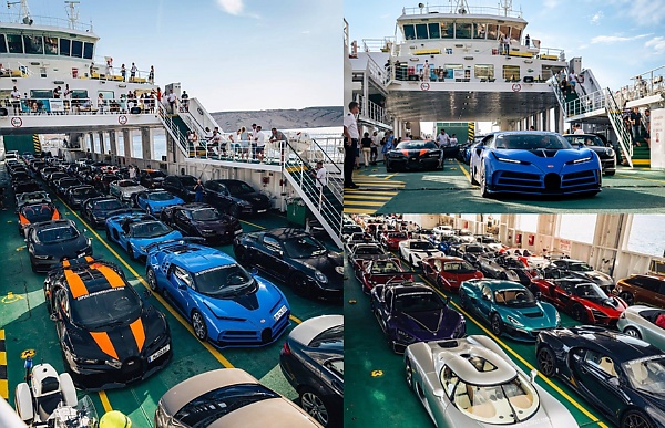Photos : Bugattis, Koenigseggs Being Shipped On A Ferry Ahead Of Supercar Owners Circle Event In Croatia - autojosh