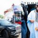 Davido Turned Up In Style For His Uncle's Inauguration In An Armored Infiniti QX80 SUV - autojosh