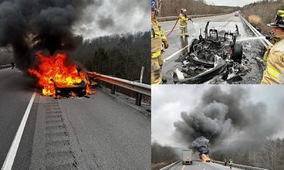 Fire Fighters Used 12,000 Gallons Of Water To Extinguish Burning Tesla, Normal Car Needs Just 500 - autojosh