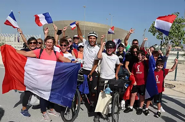 2 Frenchmen Cycle 7,000km From Paris To Qatar To Support France, Journey Took 3-Months - autojosh 