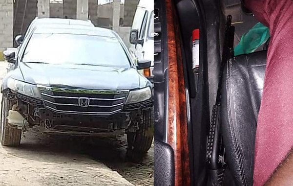 LASTMA Recovers Gun Inside Honda Impounded For Driving One-way, Driver Runs Away - autojosh