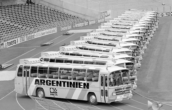 Mercedes Shows Off The Colorful Buses Every National Team Used During 1974 World Cup (Photos) - autojosh 