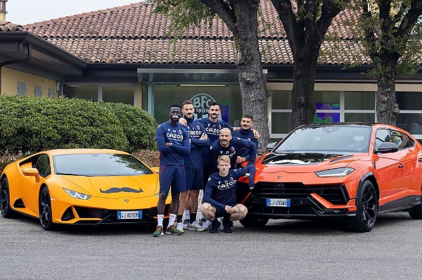 Movember : Lamborghinis, Bologna FC Players Wears Moustaches To Raise Funds For Men’s Health Issues - autojosh 