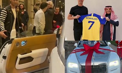 Ronaldo Takes His New Rolls-Royce Dawn For A Spin, Hours Before Signing £173m-a-year deal With Saudi Arabian Club - autojosh