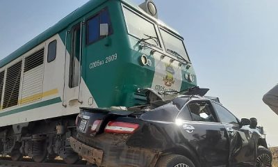 Female Driver Dies After Train Rams Into Her Car That Got Stuck On Rail Track In Abuja - autojosh