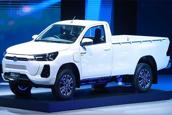 Toyota Showcases Hilux Revo Electric Pickup Truck Concept In Thailand