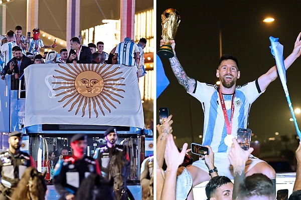 Argentina Stars Celebrate Fifa World Cup Victory With Open-top Bus Parade In Qatar - autojosh