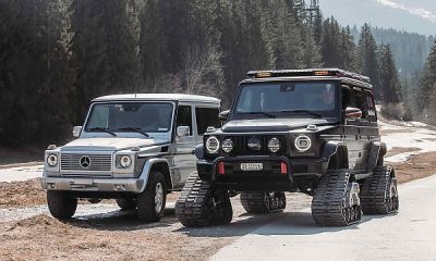 Snow Tank : Man Spent $148,000 To Fix A Caterpillar Tracks On His Mercedes G-Wagon - autojosh
