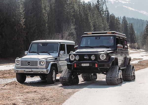 Snow Tank : Man Spent $148,000 To Fix A Caterpillar Tracks On His Mercedes G-Wagon - autojosh