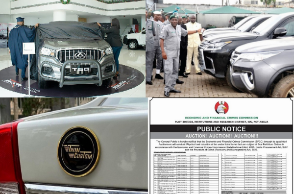 Twincustom Cars, EFCC Auction Vehicles On Tuesday, NCS Seizes Smuggled Vehicles, Maxus Autos Launches T60, News In The Past Week - autojosh