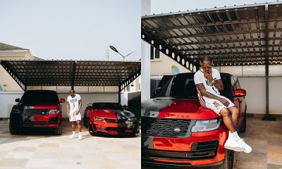 Zlatan Ibile Gives His Range Rover And Chevrolet Camaro A Stunning Two-tone Wrap As He Turns A Year Older - autojosh