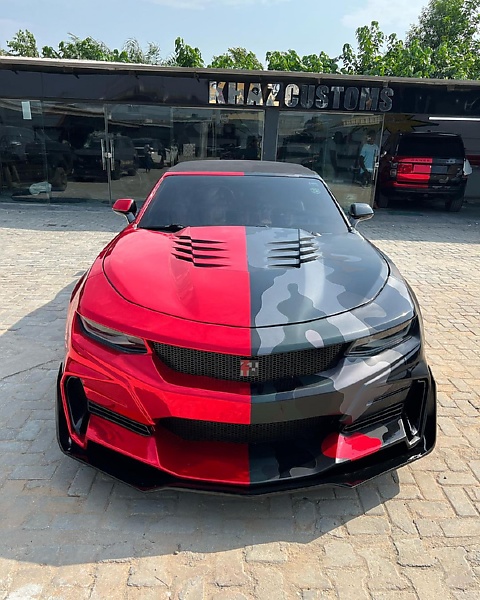 Zlatan Ibile Gives His Range Rover And Chevrolet Camaro A Stunning Two-tone Wrap As He Turns A Year Older - autojosh 