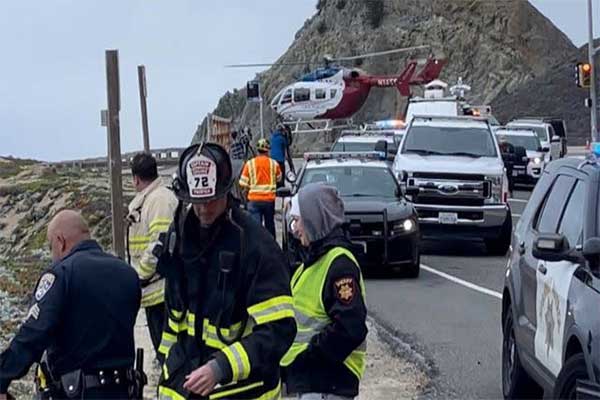 Tesla Plunges 250 Feet Off California Cliff With All Passengers Surviving The Ordeal