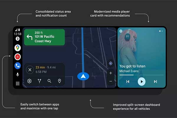 Google Updates Android Auto With A New Revised Design And Digital Car Key Support