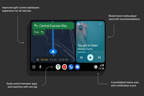 Google Updates Android Auto With A New Revised Design And Digital Car Key Support