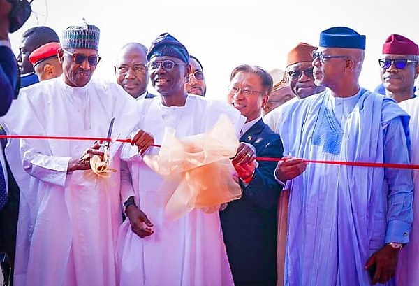 Pictures : President Buhari Arrives Lagos, Commissions $1.5bn Lekki Deep Seaport - autojosh 