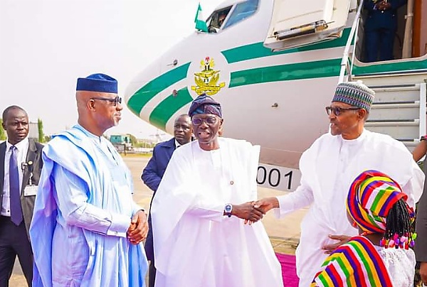 Pictures : President Buhari Arrives Lagos, Commissions $1.5bn Lekki Deep Seaport - autojosh 