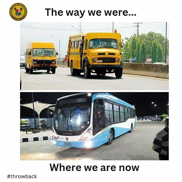 Seperated By Decades : Lagos State Govt Share Picture Of Molue And BRT Bus - autojosh 