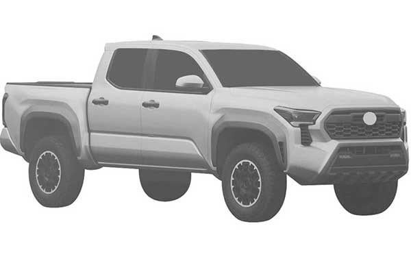 Photos Of the Day: Check Out Patent Drawings Of The 2024 Toyota Tacoma Revealed In Brazil