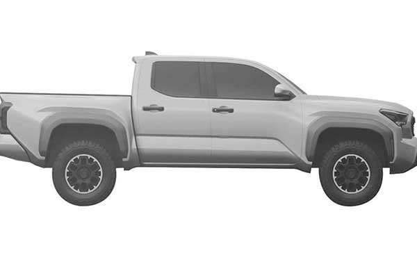 Photos Of the Day: Check Out Patent Drawings Of The 2024 Toyota Tacoma Revealed In Brazil