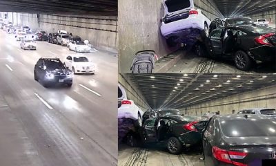Tesla In ‘Self-driving Mode’ Suddenly Slams On Brakes Causing 8-vehicle Crash - autojosh
