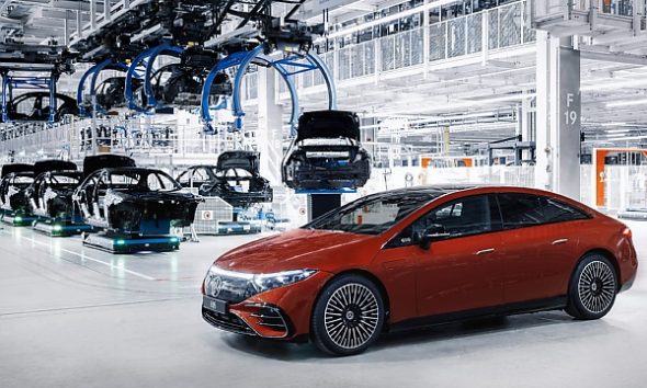 The 22 Millionth Mercedes Vehicle, An EQS 580 EV, Rolls Off The Production Line At Factory 56 - autojosh