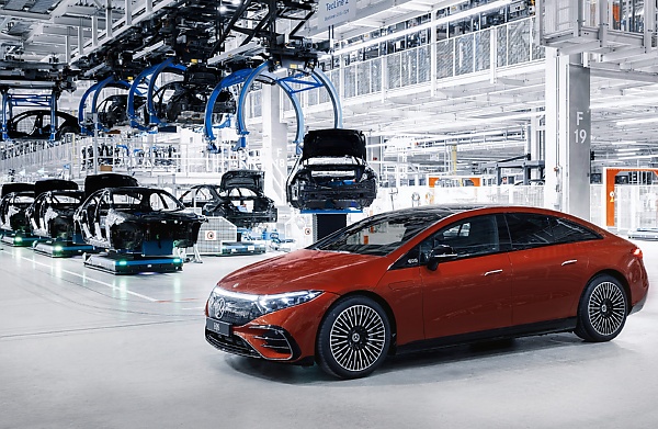 The 22 Millionth Mercedes Vehicle, An EQS 580 EV, Rolls Off The Production Line At Factory 56 - autojosh