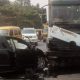 2 Dead After An Out-of-Control Honda Civic Crashes Into A Stationed PSP Truck At Isheri - autojosh