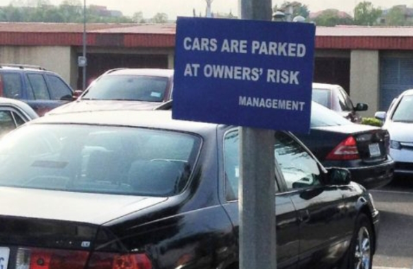 “Cars Parked At Owners Risk” - Who Is Responsible For Stolen/Damaged Cars - autojosh 