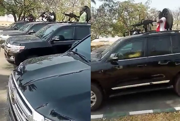 Dino Melaye Shows Armored SUVs Fitted With Machine Guns That Kogi Gov Plans To Use To Cause Violence (Video) - autojosh