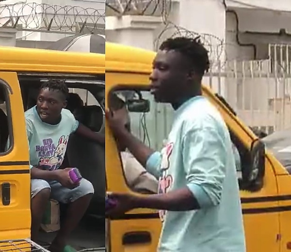 Today's Photos : Amid Cash Scarcity, Lagos Commercial Bus Conductor Offers Payment Through PoS - autojosh 