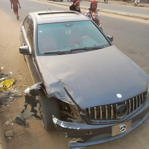 Expensive Tricycle-Mercedes Crash : LASTMA Implores Motorists To Drive Carefully - autojosh 