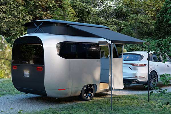 Airstream And Porsche Showcases An Electric Travel Trailer Concept