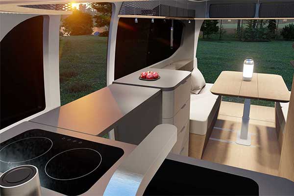 Airstream And Porsche Showcases An Electric Travel Trailer Concept